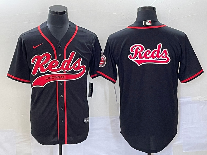 Men's Cincinnati Reds Black Team Jersey Joint Edition